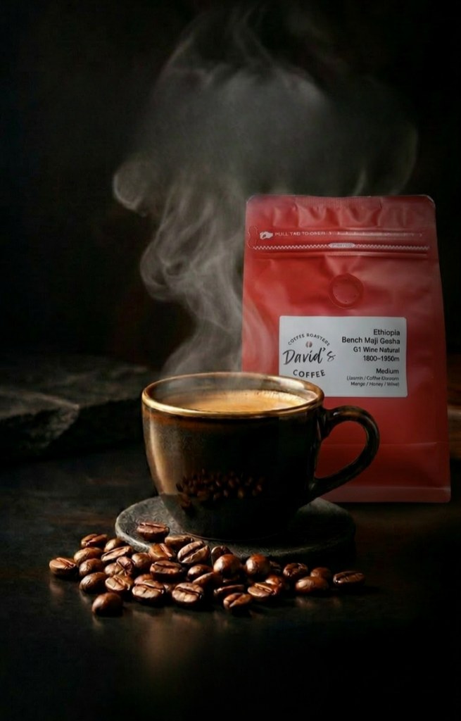 Specialty coffee beans close-up
